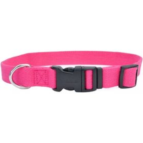 Coastal Pet New Earth Soy Adjustable Dog Collar Fuchsia - 12-18"L x 3/4"W