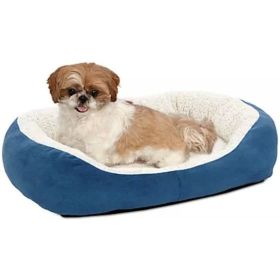 MidWest Quiet Time Boutique Cuddle Bed for Dogs Blue -  1 count