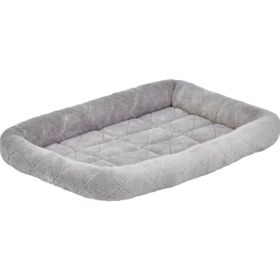 MidWest Quiet Time Deluxe Diamond Stitch Pet Bed Gray for Dogs -  1 count