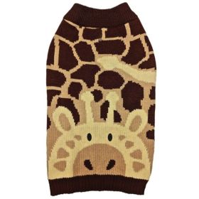 Fashion Pet Giraffe Dog Sweater Brown