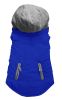 Blue Plain Reversible Pet Coat