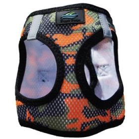 American River Choke Free Dog Harness Camouflage Collection - Orange Camo (Size: X-Small)