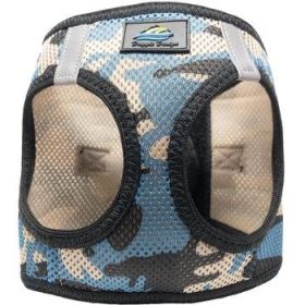 American River Choke Free Dog Harness Camouflage Collection - Blue Camo (Size: X-Small)