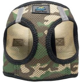 American River Choke Free Dog Harness Camouflage Collection - Green Camo (Size: X-Small)