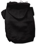 Black Blank Pet Hoodies (Size: 4X)