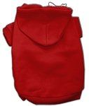 Red Blank Pet Hoodies (Size: 4X)