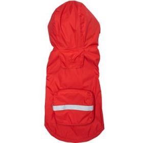 Packable Raincoat - Red (Size: X-Small)