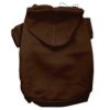 Brown Blank Pet Hoodies