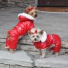 Ruffin It Dog Snowsuit Harness - Red