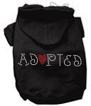 Black Adopted Hoodie (Size: Large)