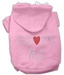 Pink Adopt Me Rhinestone Hoodie (Size: Large)