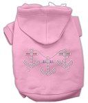 Pink Rhinestone Anchors Hoodies (Size: Large)