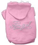 Pink Angel Rhinestud Hoodie (Size: Large)