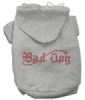 Grey Bad Dog Rhinestone Hoodies