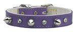 "Just the Basics" Crystal and Spike Collars (Color: Purple, Size: 10)