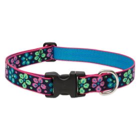 Flower Power Adj Collar (Size: 12-20, 1in)