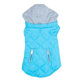 Weekender Dog Sweatshirt Hoodie - Light Blue (Size: Small)