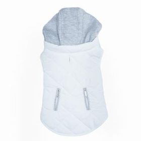 Weekender Dog Sweatshirt Hoodie - White (Size: Small)