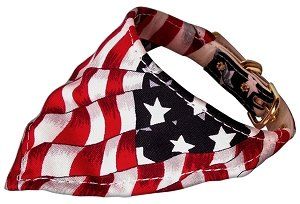 America the Beautiful Bandana Collars (Color: Patriotic, Size: 12)